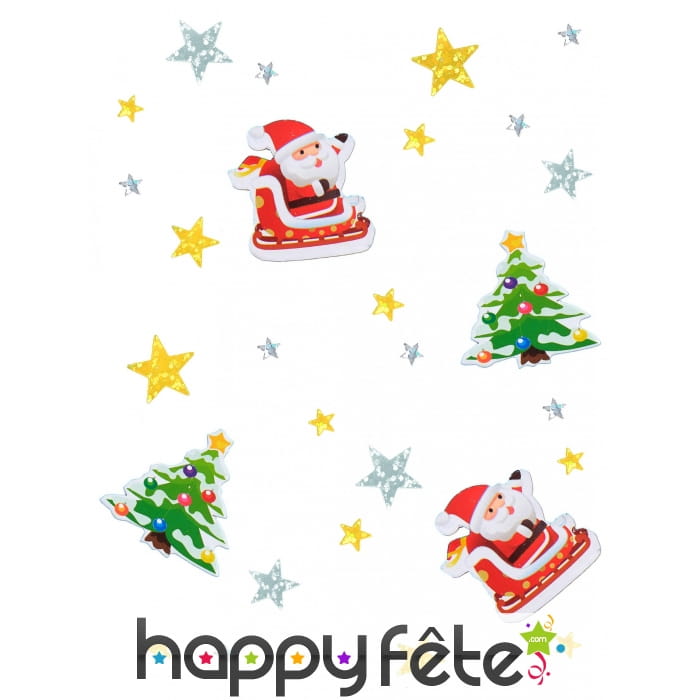 Confettis de Noël cartonnés de 3cm
