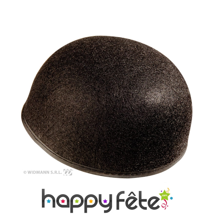 Calot de pierrot noir sans pompon
