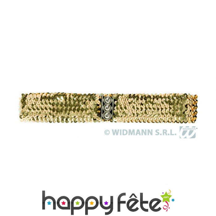 Ceinture dorée, pailletée