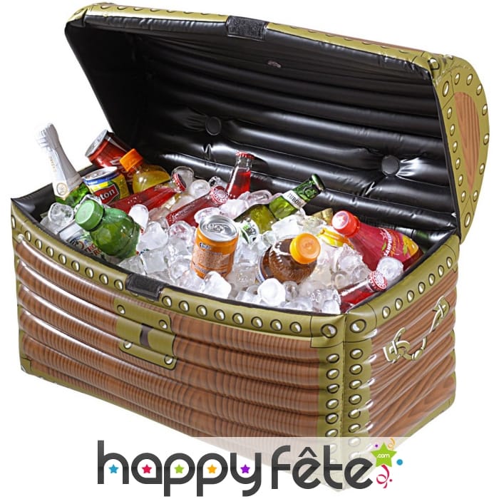 Coffre de pirate gonflable pour boissons