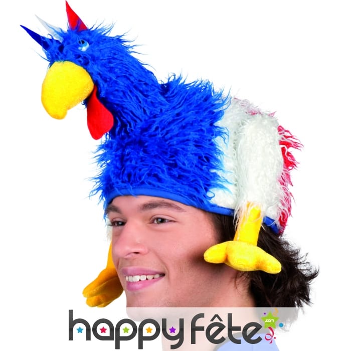 Coiffe de poulet aux couleurs de la france
