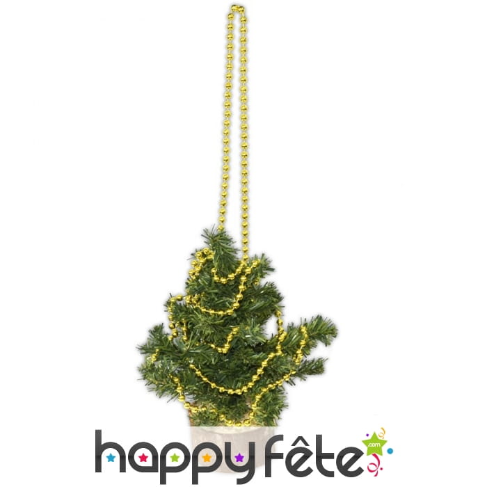 Collier de perles dorées de 2,7m