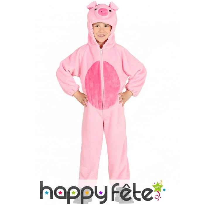 Combinaison de petit cochon rose pour enfant