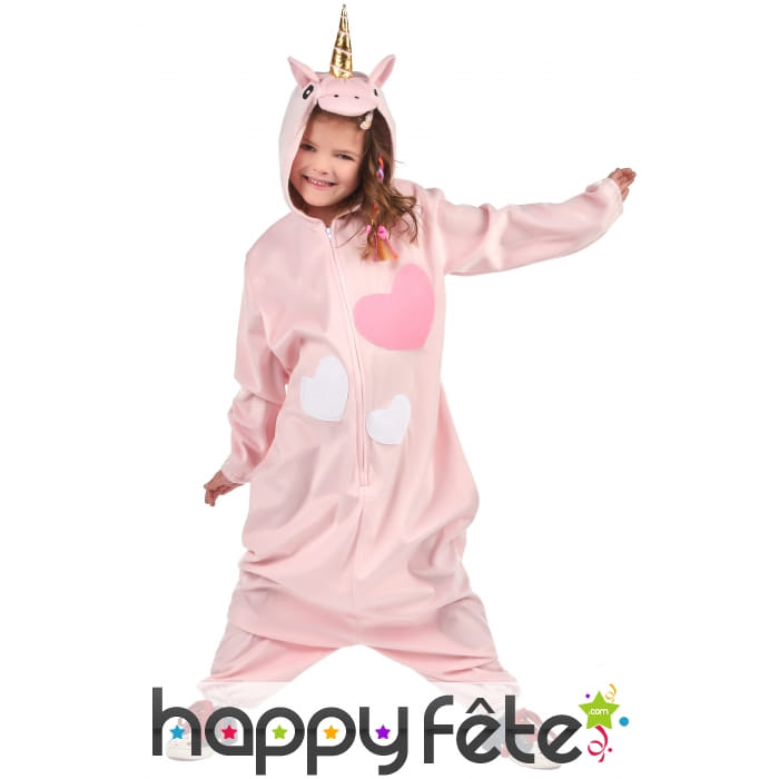 Combinaison de petite licorne rose