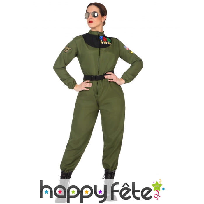 Combinaison de pilote armée de l'air femme