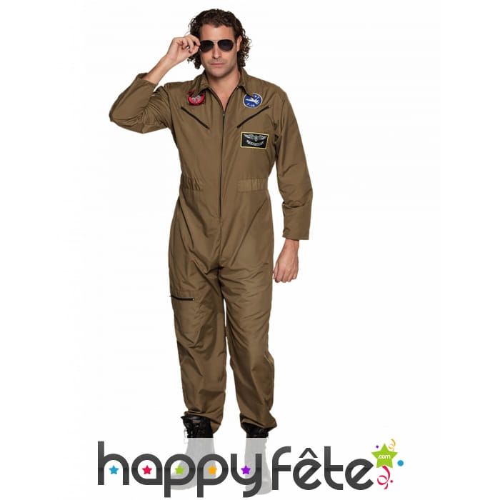 Combinaison de pilote de chasse pour homme