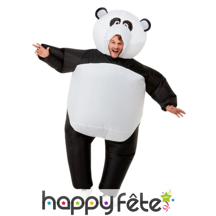 Costume de panda gonflable pour adulte