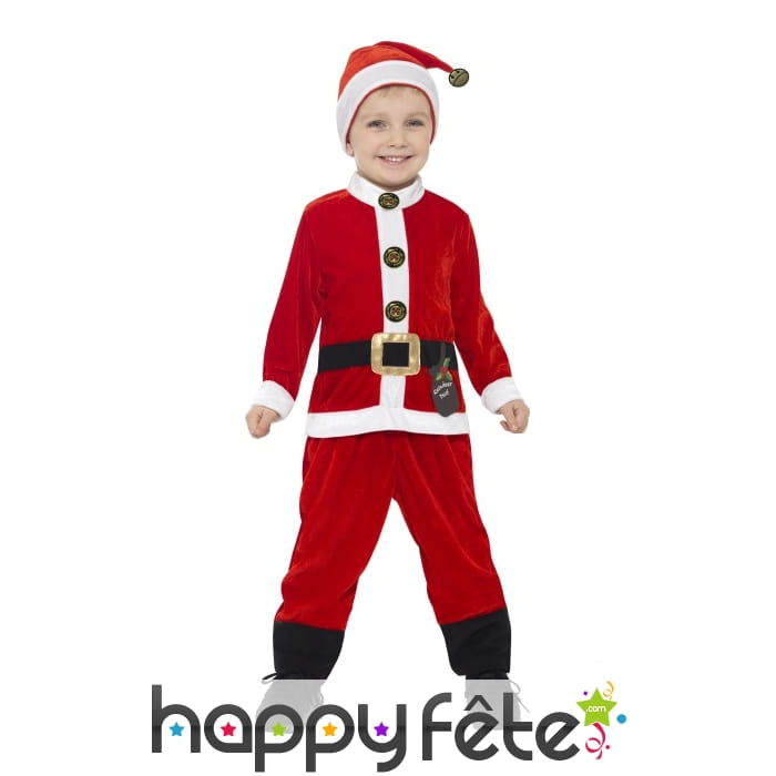 Costume de père Noël taille enfant