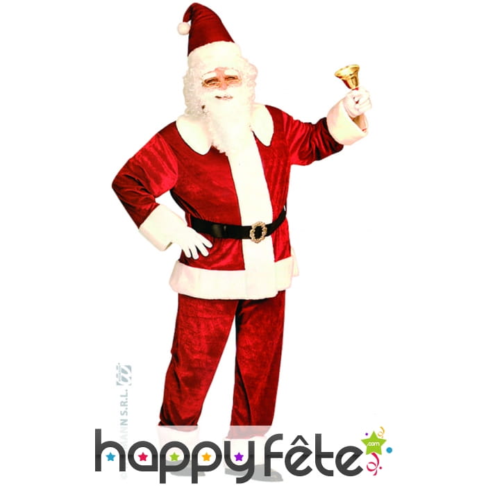 Costume de père noel us en velour xl