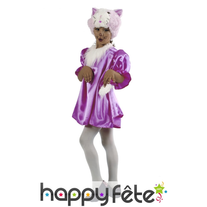 Costume de petit chat violet enfant