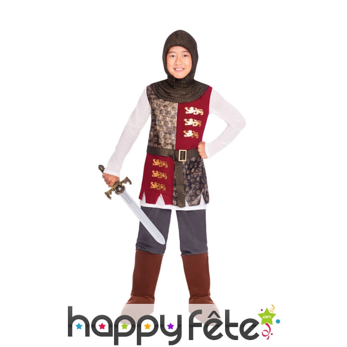 Costume de petit chevalier médiéval pour enfant