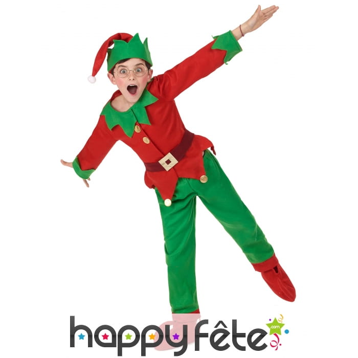 Costume de petit Elfe de Noël pour enfant