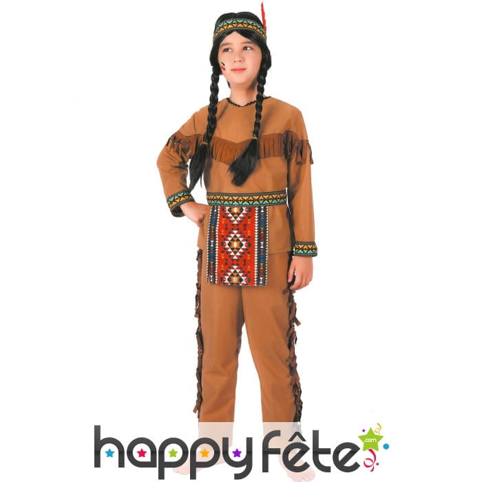 Costume de petit indien avec franges