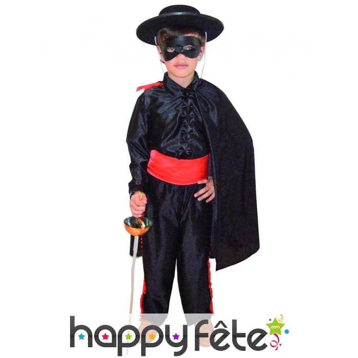 Costume de petit Zorro pour garçon