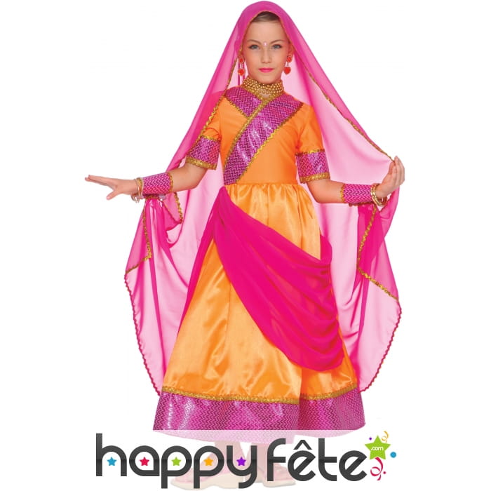 Costume de petite danseuse de bollywood