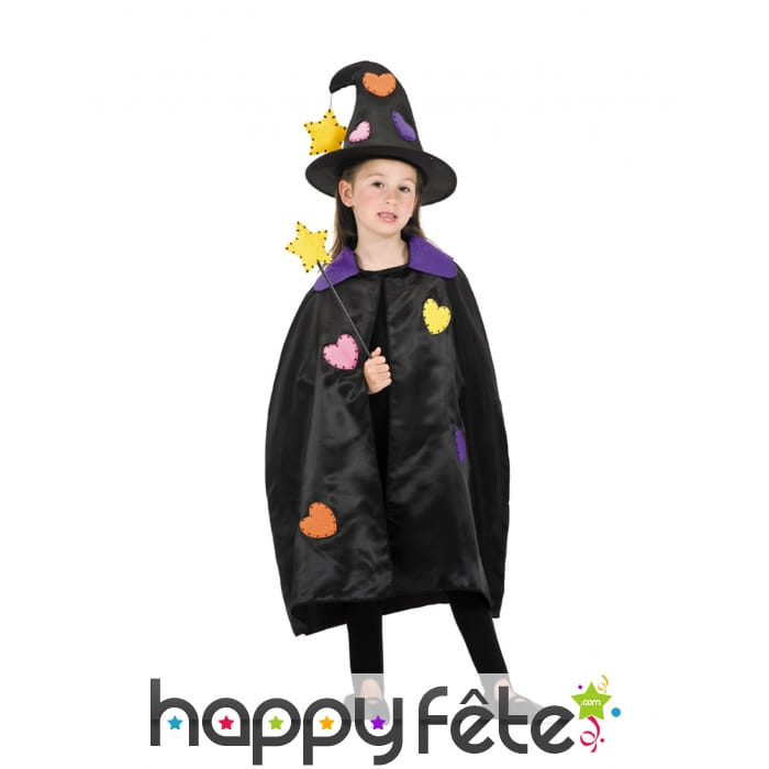Costume de petite sorcière patchwork