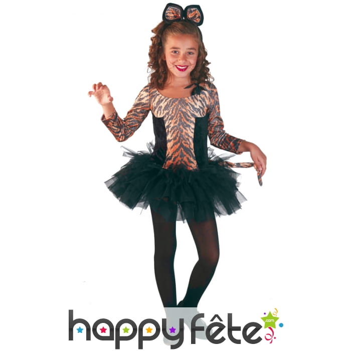 Costume de petite tigresse en tutu pour enfant