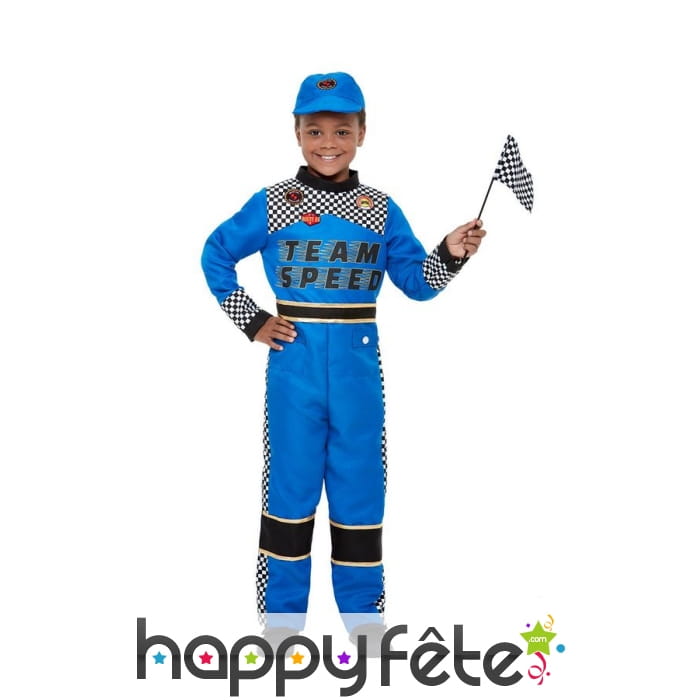 Costume de pilote de course auto pour enfant