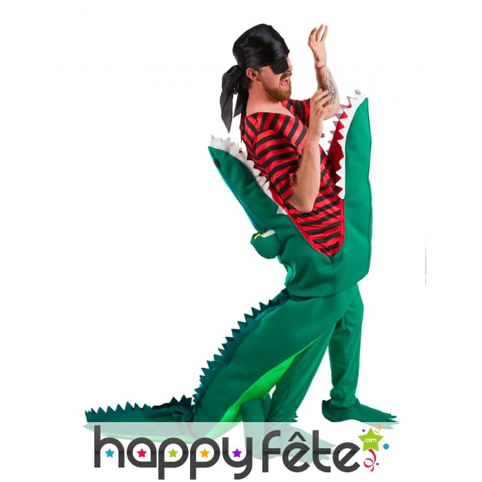 Costume de pirate mangé par un crocodile
