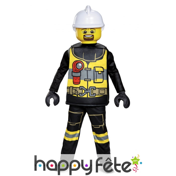 Costume de pompier Lego pour enfant
