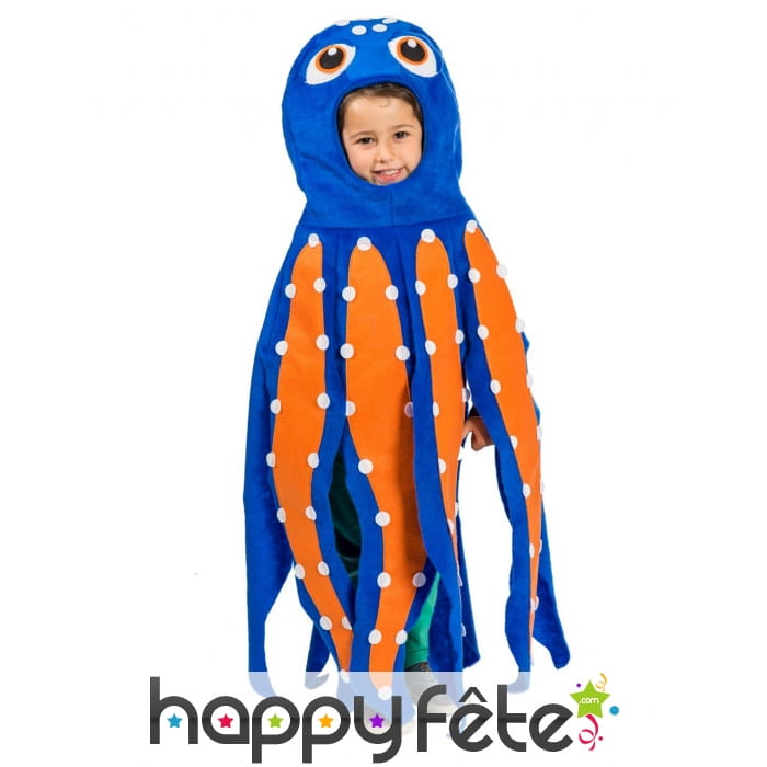 Costume de poulpe bleu pour enfant