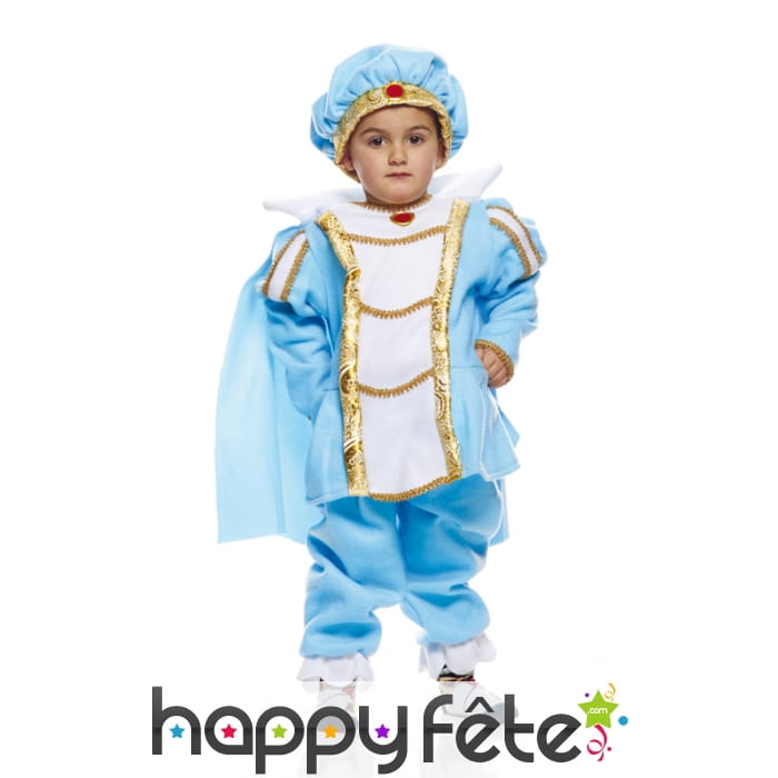 Costume de prince charmant bleu pour tout petit