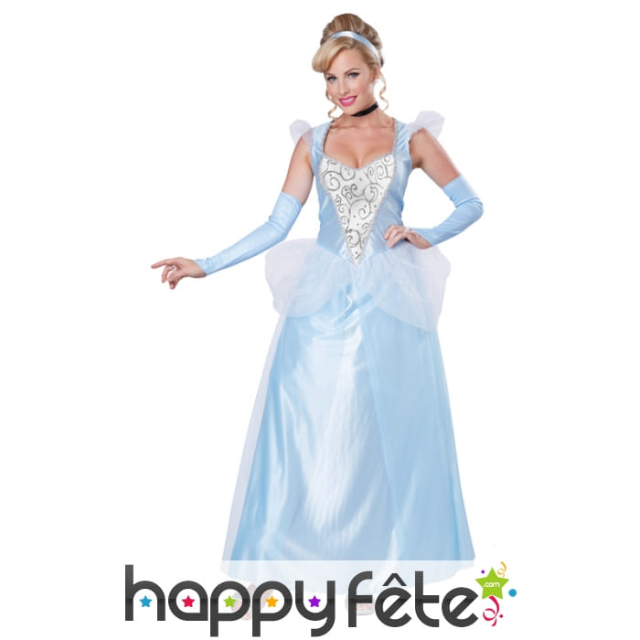 Costume de princesse bleue pour adulte