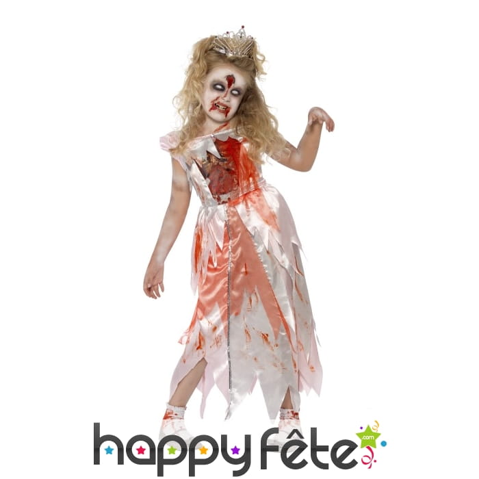 Costume de princesse zombie enfant