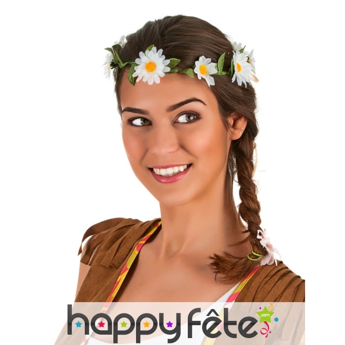 Couronne de pâquerettes