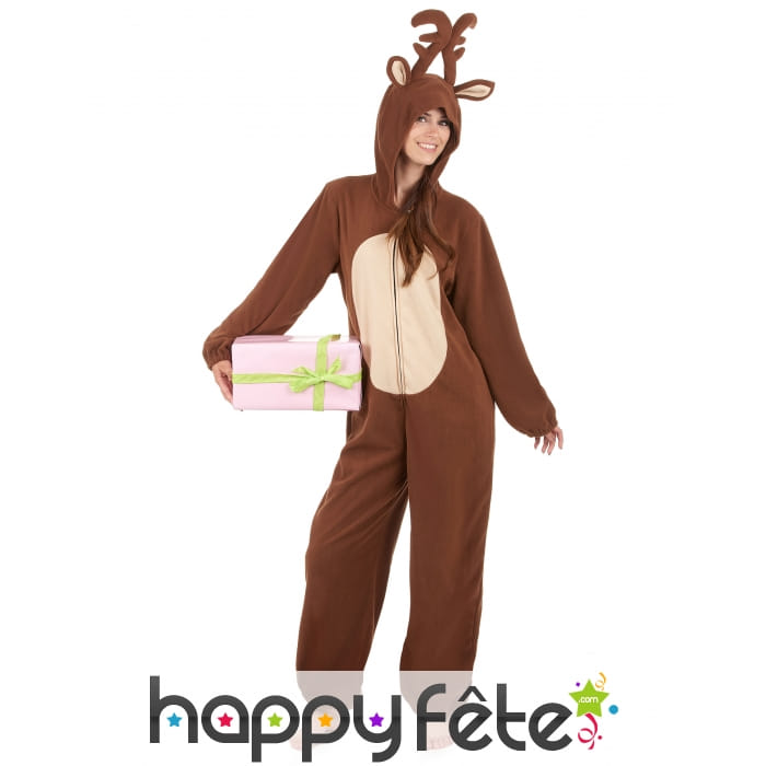 Combinaison de renne pour femme