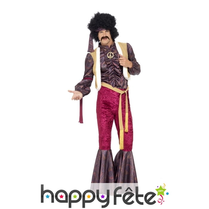 Costume de rocker psychédélique années 70