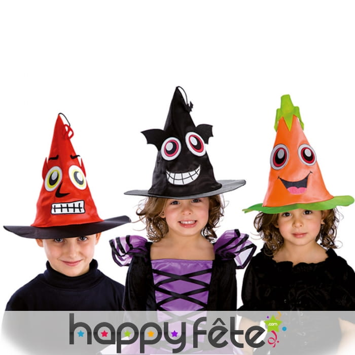 Chapeau de sorcière rigolot pour enfant