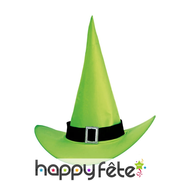 Chapeau de sorciere vert flash