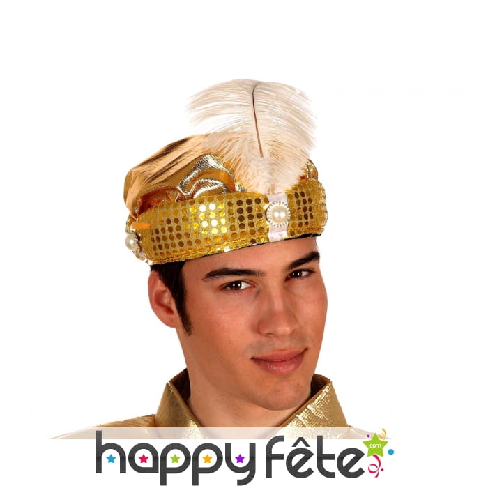 Chapeau de sultan doré