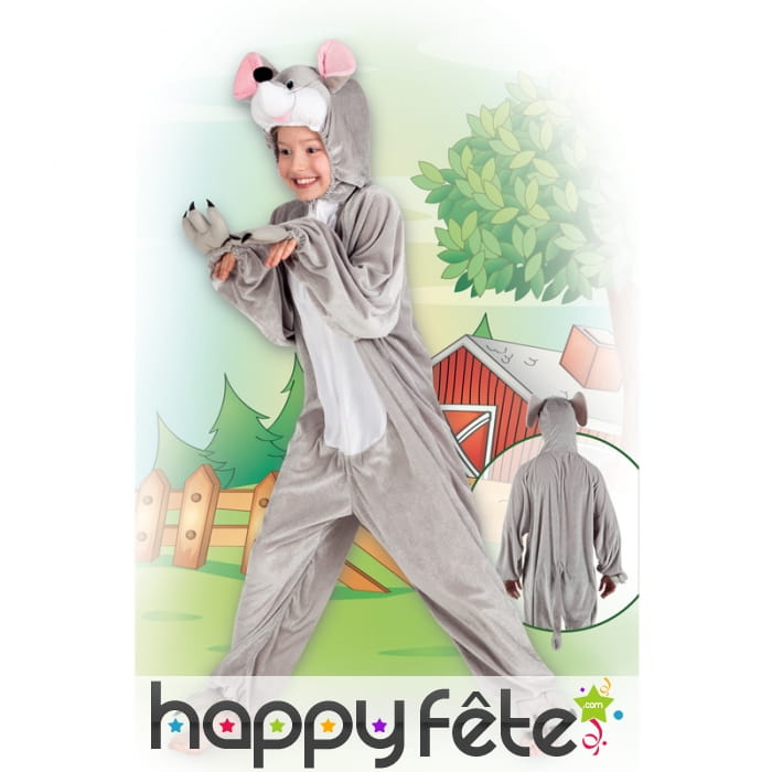 Combinaison de souris peluche