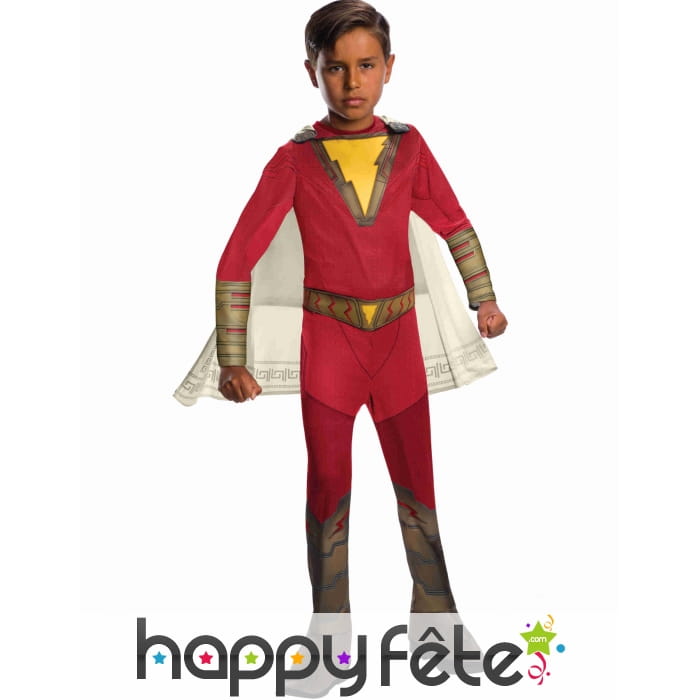 Costume de Shazam avec cape pour enfant