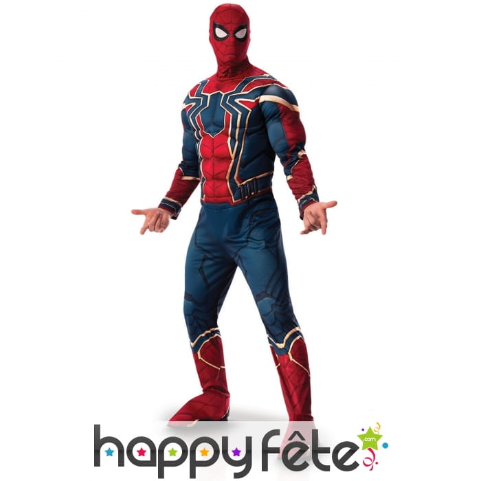 Costume de Spiderman Infinity War musclé, adulte