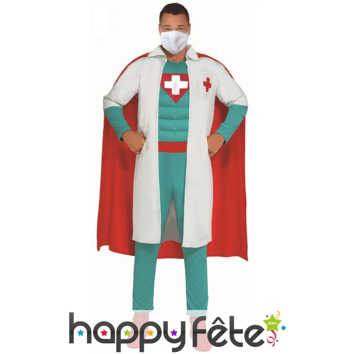 Costume de super docteur pour adulte