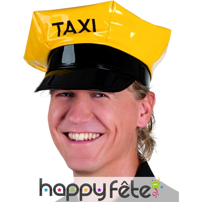 Casquette de taximan jaune