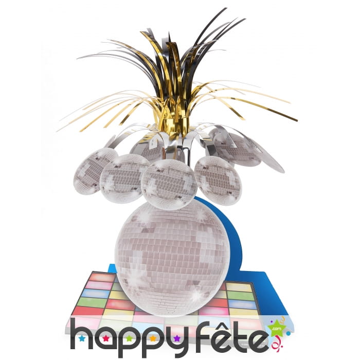 Centre de table piste de danse disco