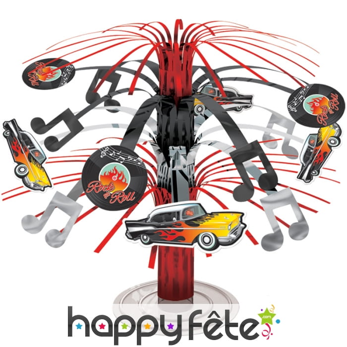 Centre de table tourniquet rock'n roll