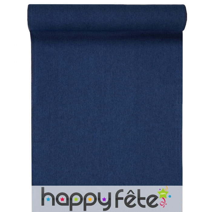 Chemin de table bleu jean