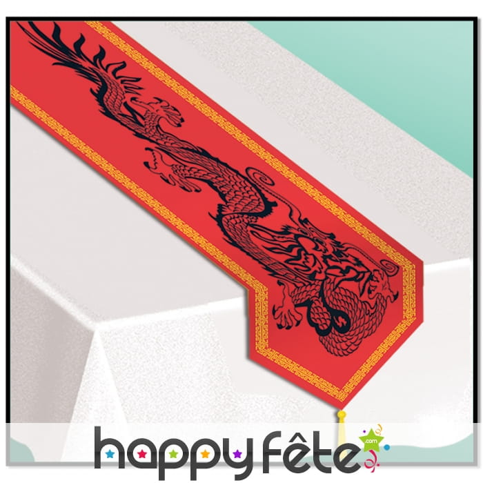 Chemin de table imprimé nouvel an chinois