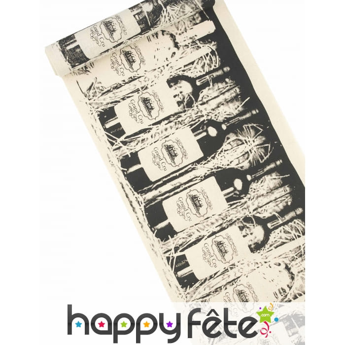 Chemin de table sur le thème du vin, 3m