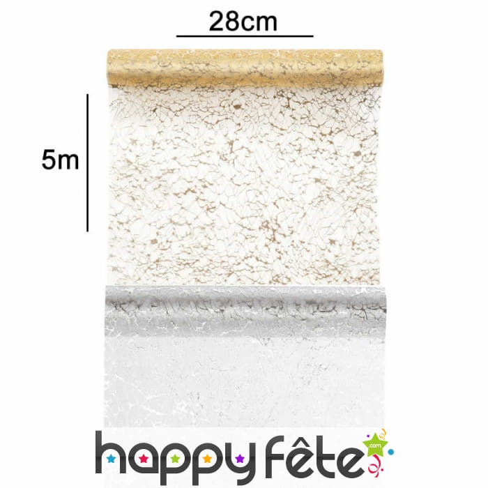 Chemin de table transparent en organdi