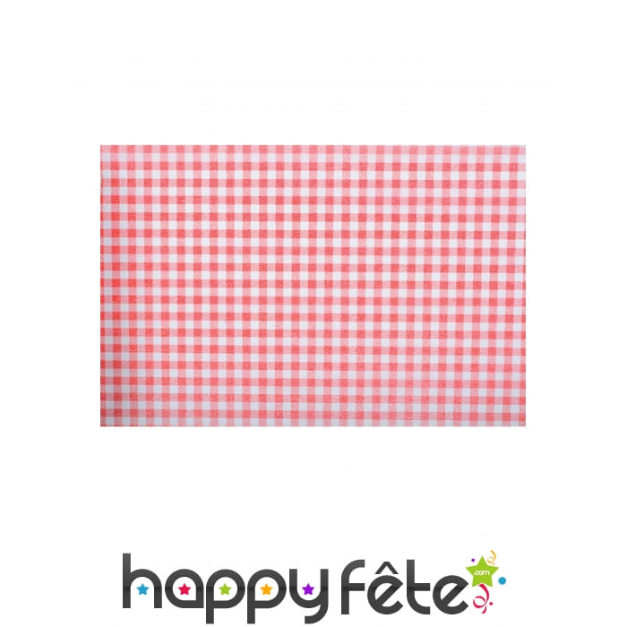 Chemin de table vichy rouge 30cm x 5m