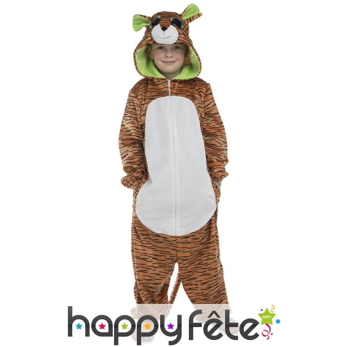 Combinaison de tigre taille enfant