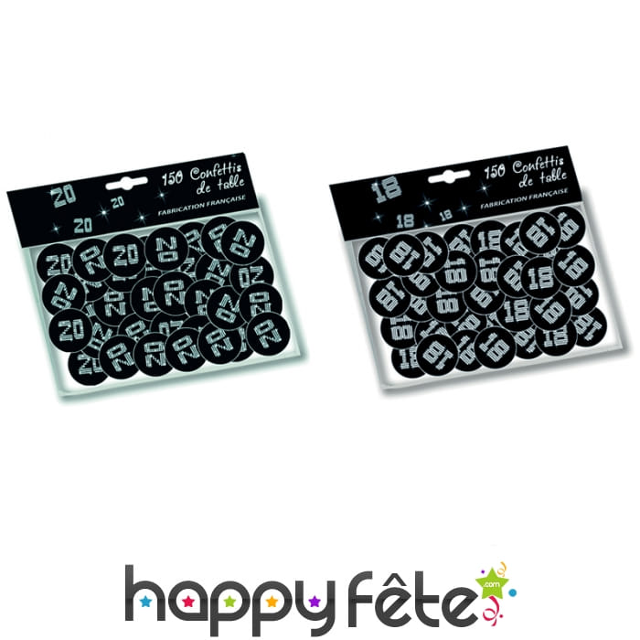 Confettis de table VIP âge imprimé