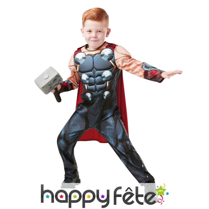 Costume de Thor pour enfant avec marteau