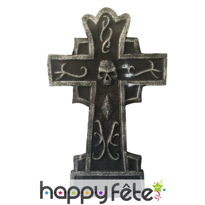 Croix de tombe sinistre de 38cm